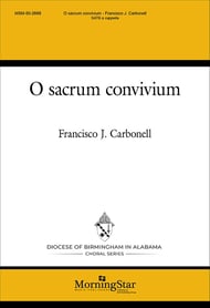 O sacrum convivium SATB choral sheet music cover Thumbnail